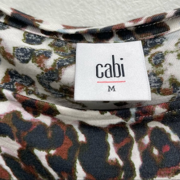 Cabi leopard print crop top boxy size medium - Picture 5 of 6